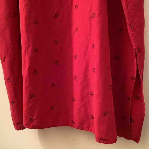 Plus size skirt 22W with embroidery detail, elasticized waistband + side zipper - Picture 6 of 8